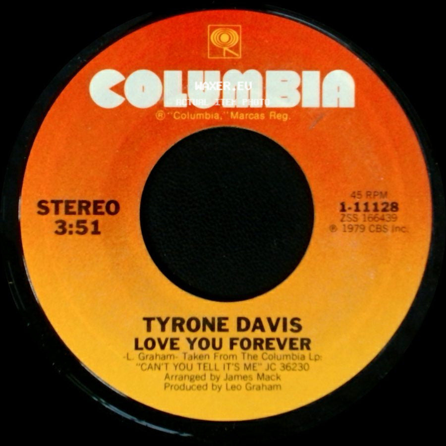 Tyrone Davis - Love You Forever / Be With Me side A