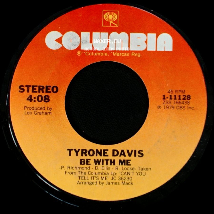 Tyrone Davis - Love You Forever / Be With Me side B