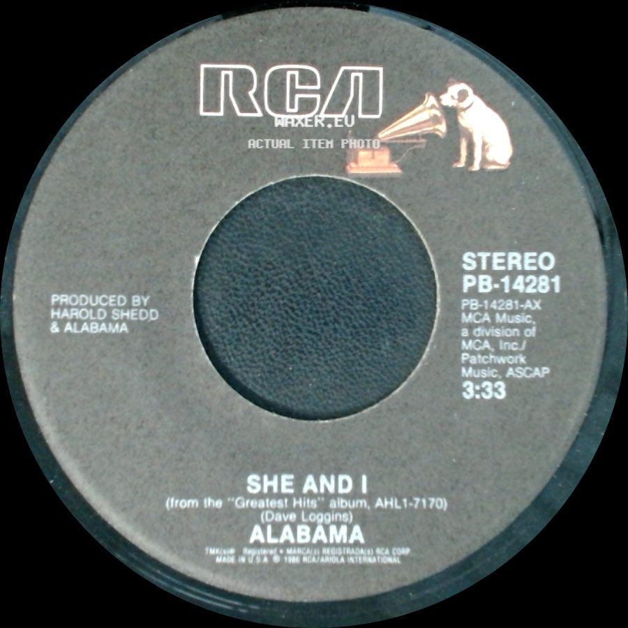 Alabama - She And I / The Fans side A