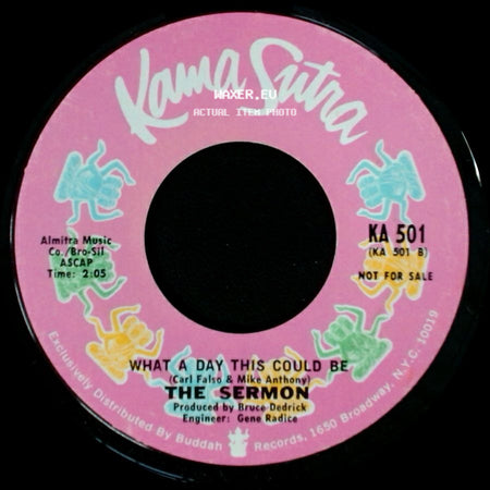 The Sermon - You're Never Gonna Find Another Love / What A Day This Could Be side B
