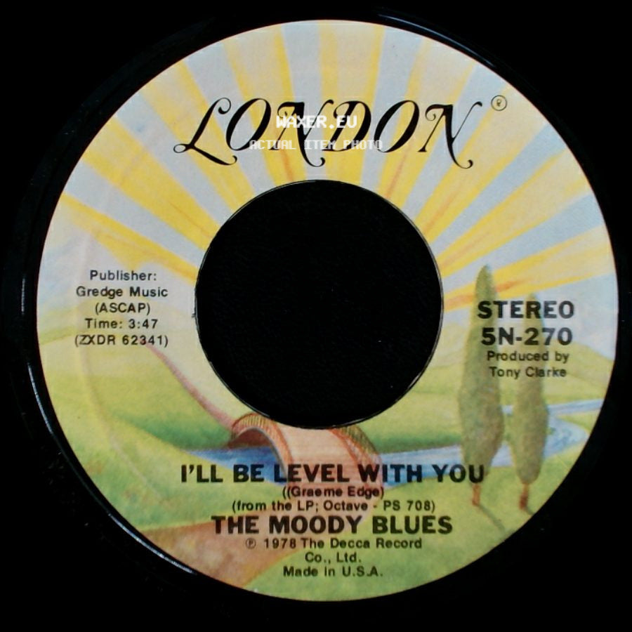 The Moody Blues - Steppin' In A Slide Zone / I'll Be Level With You side B