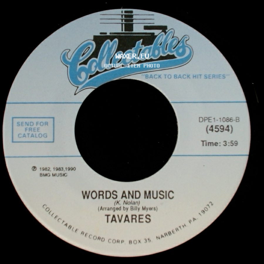 Tavares - Words And Music / A Penny For Your Thoughts side A