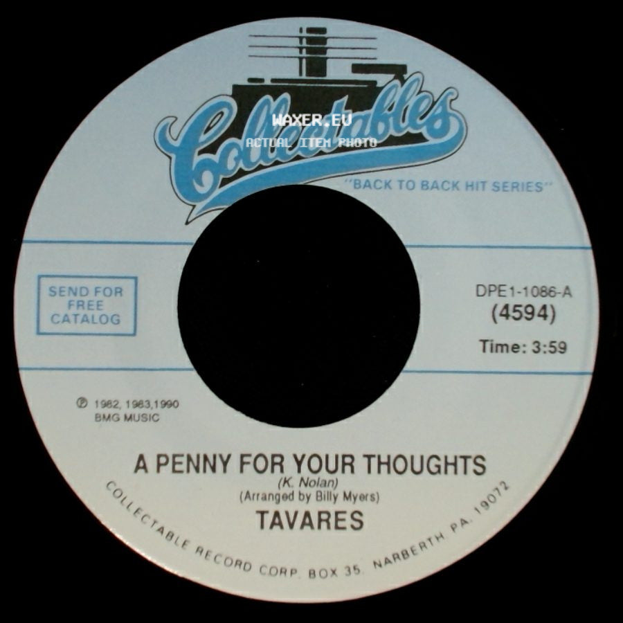 Tavares - Words And Music / A Penny For Your Thoughts side B
