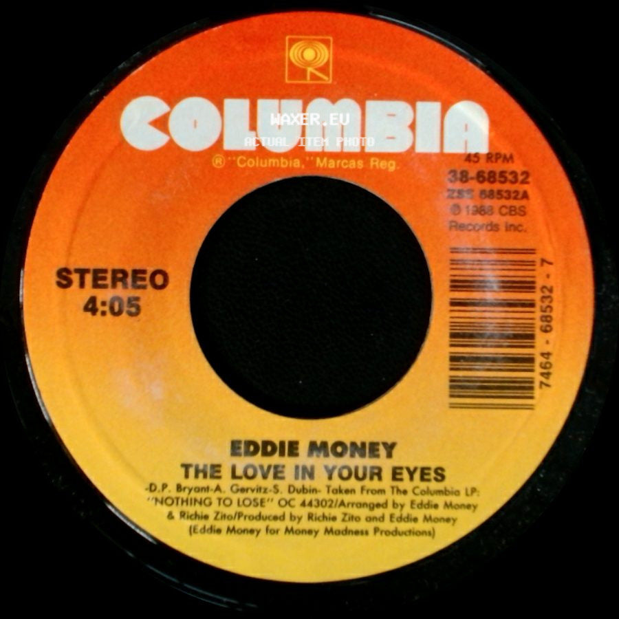 Eddie Money - The Love In Your Eyes / Bad Boy side A