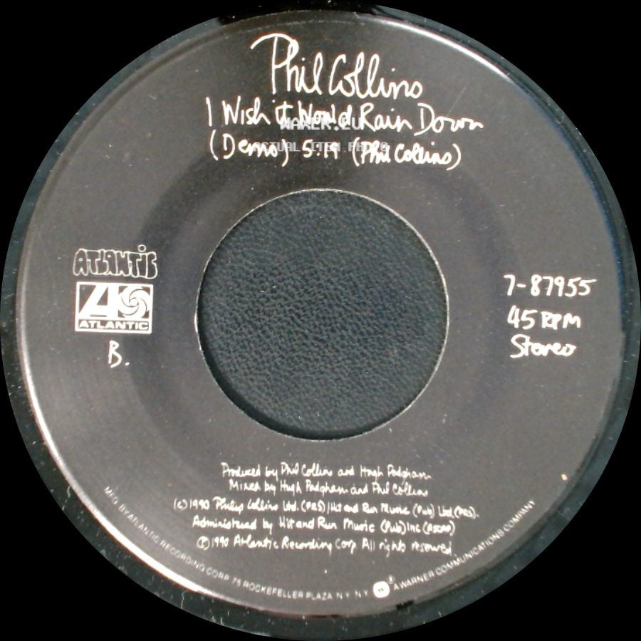 Phil Collins - I Wish It Would Rain Down (Demo) / Do You Remember? side A