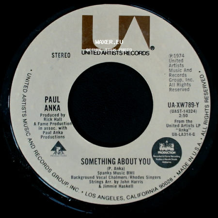 Paul Anka - Anytime (I'll Be There) / Something About You side B