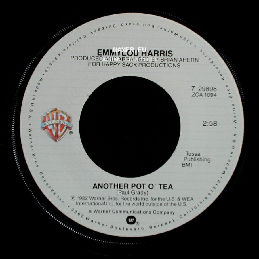 Emmylou Harris - (Lost His Love) On Our Last Date / Another Pot O' Tea side B