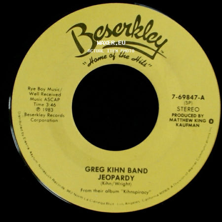Greg Kihn Band - Jeopardy / Fascination side A
