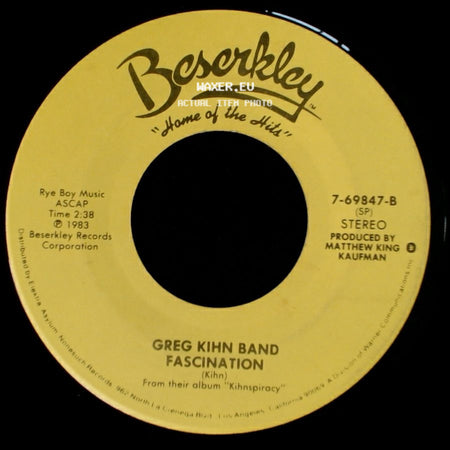 Greg Kihn Band - Jeopardy / Fascination side B