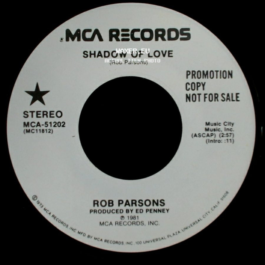 Rob Parsons - Shadow Of Love / Shadow Of Love side A