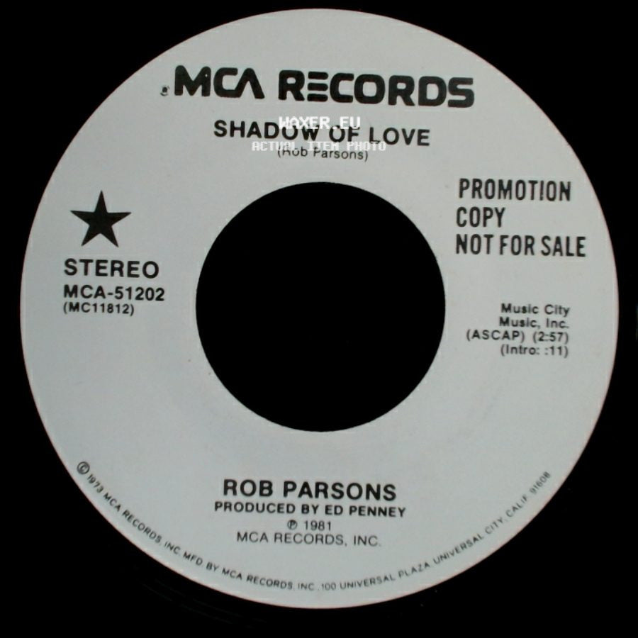 Rob Parsons - Shadow Of Love / Shadow Of Love side B