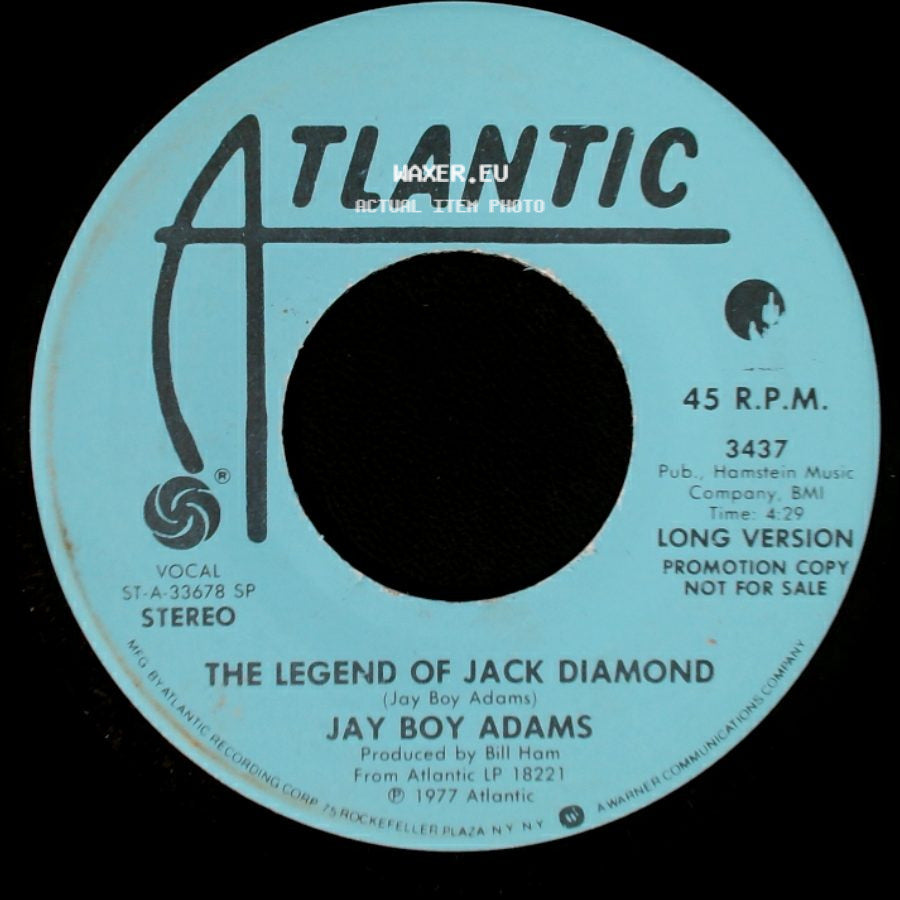 Jay Boy Adams - The Legend Of Jack Diamond / The Legend Of Jack Diamond side A