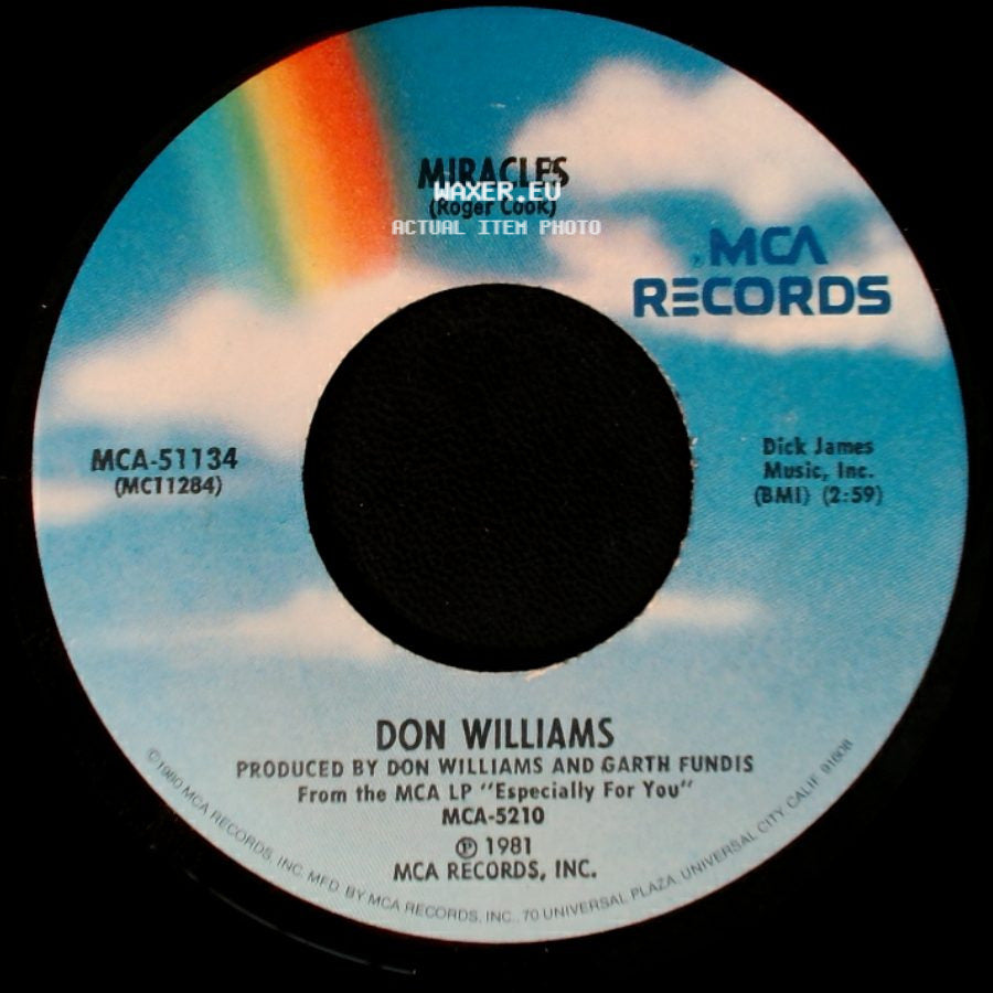 Don Williams - I Don't Want To Love You / Miracles side B