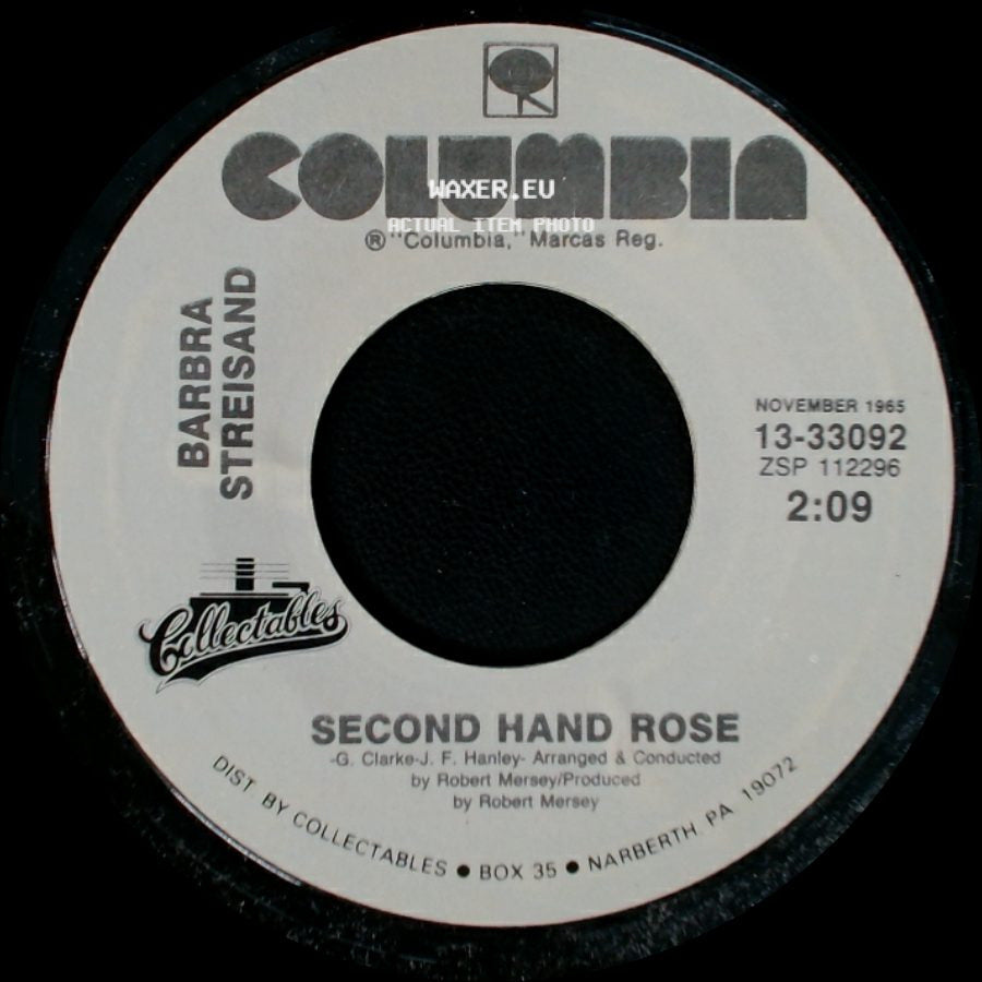 Barbra Streisand - People / Second Hand Rose side B