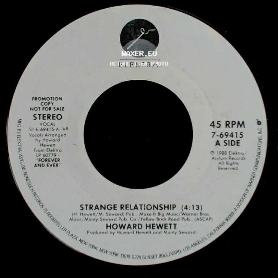 Howard Hewett - Strange Relationship / Strange Relationship side A