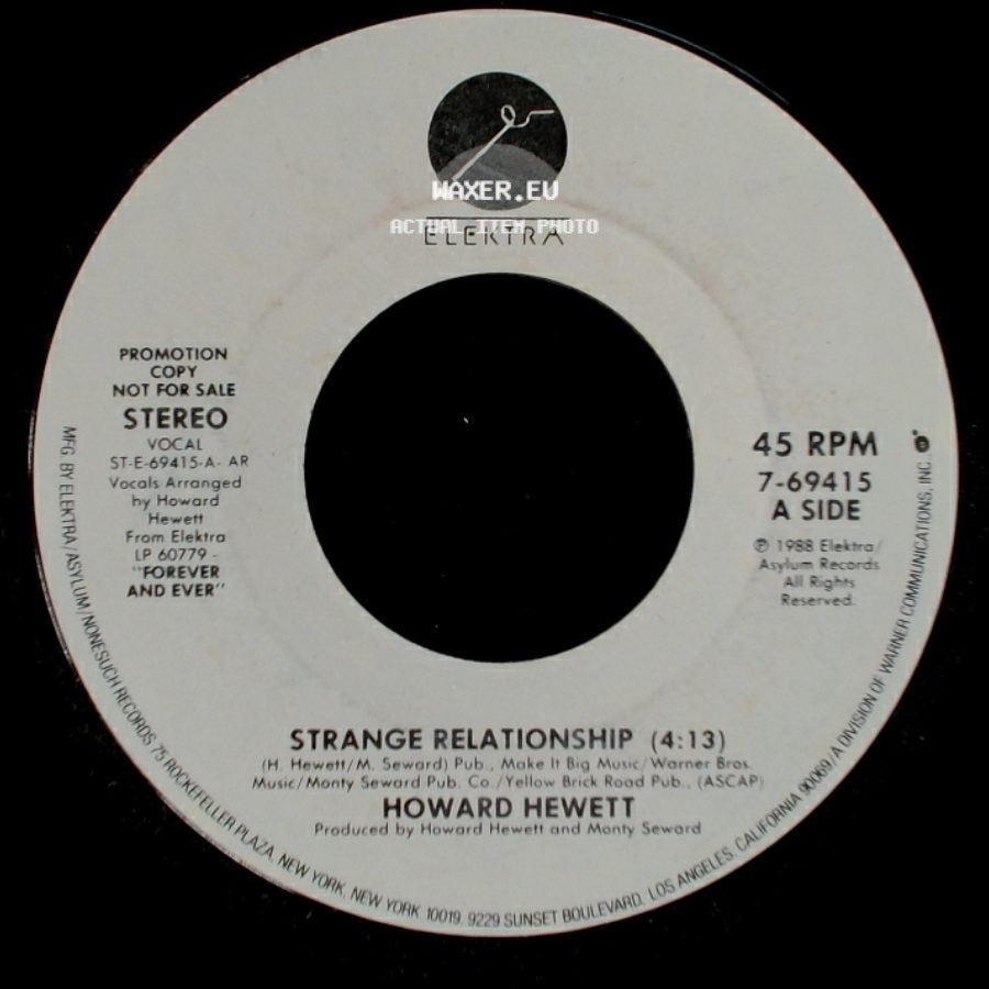 Howard Hewett - Strange Relationship / Strange Relationship side B