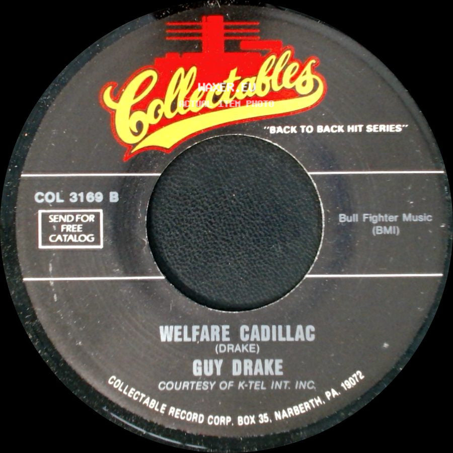 Guy Drake / The Corsairs - Welfare Cadillac / Smokey Places side A