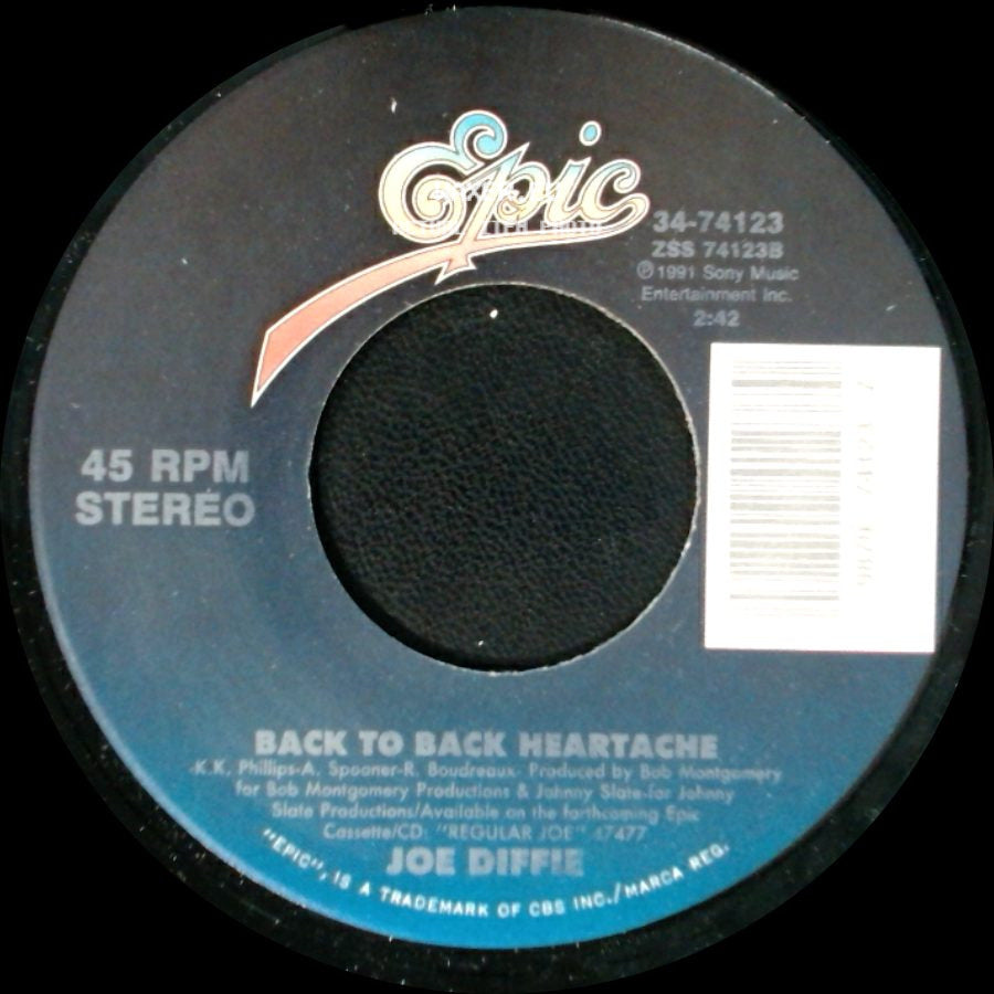 Joe Diffie - Back To Back Heartache / Is It Cold In Here side A
