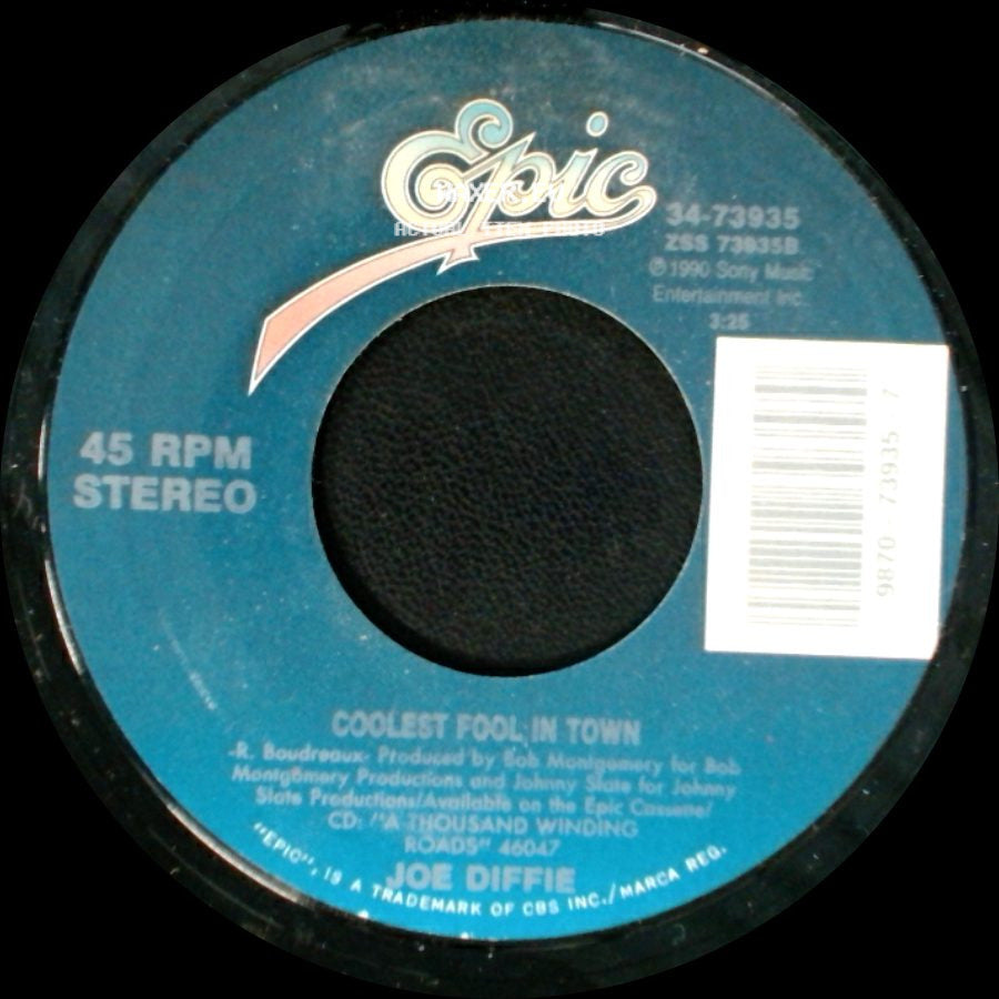 Joe Diffie - Coolest Fool In Town / New Way (To Light Up An Old Flame) side A