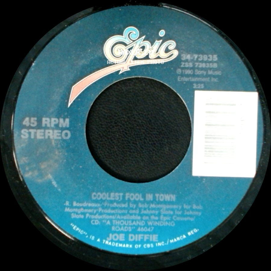 Joe Diffie - Coolest Fool In Town / New Way (To Light Up An Old Flame) side A
