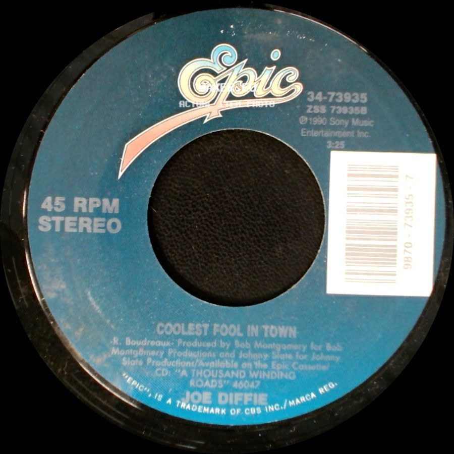 Joe Diffie - New Way (To Light Up An Old Flame) / Coolest Fool In Town side B