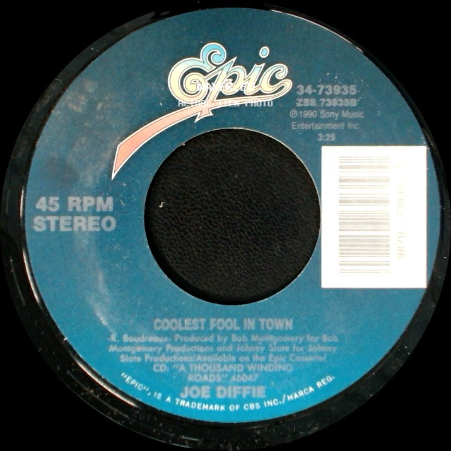 Joe Diffie - New Way (To Light Up An Old Flame) / Coolest Fool In Town side B