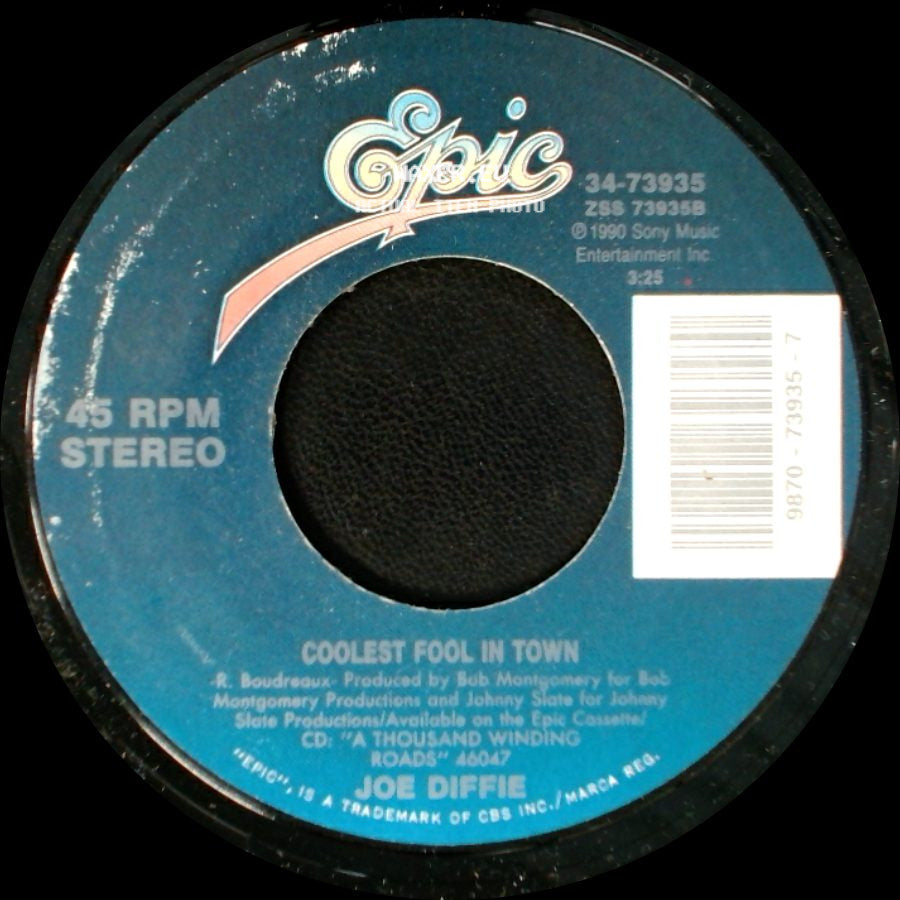 Joe Diffie - Coolest Fool In Town / New Way (To Light Up An Old Flame) side A
