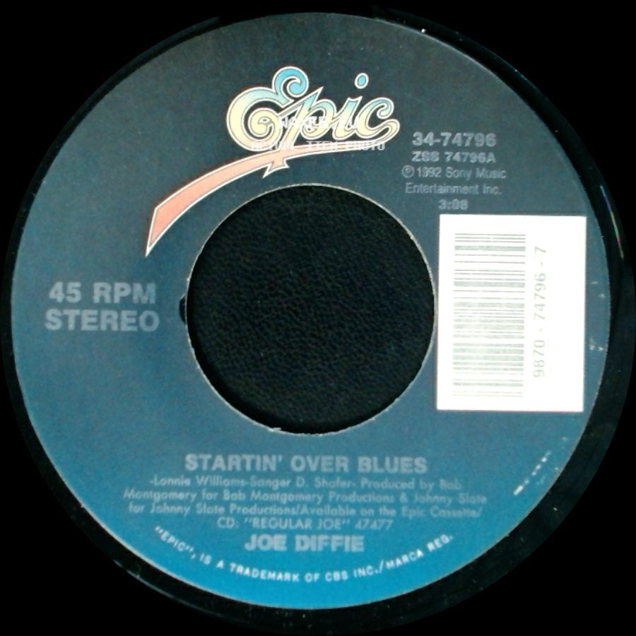 Joe Diffie - Just A Regular Joe / Startin' Over Blues side B