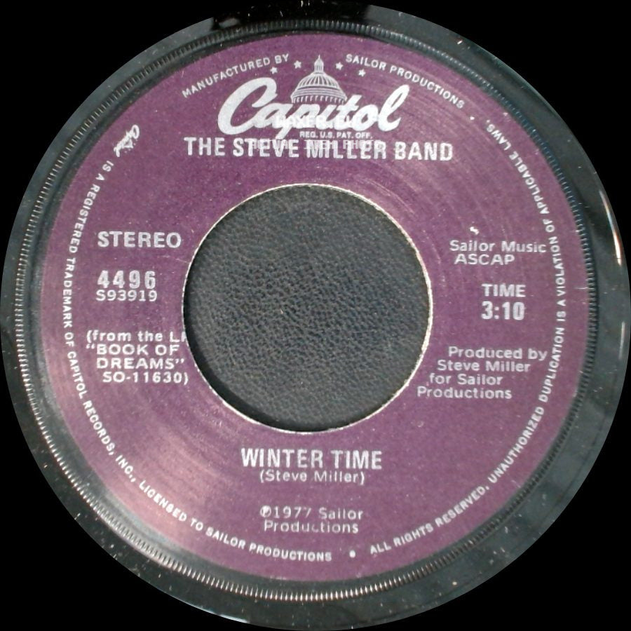 The Steve Miller Band - Swingtown / Winter Time side B