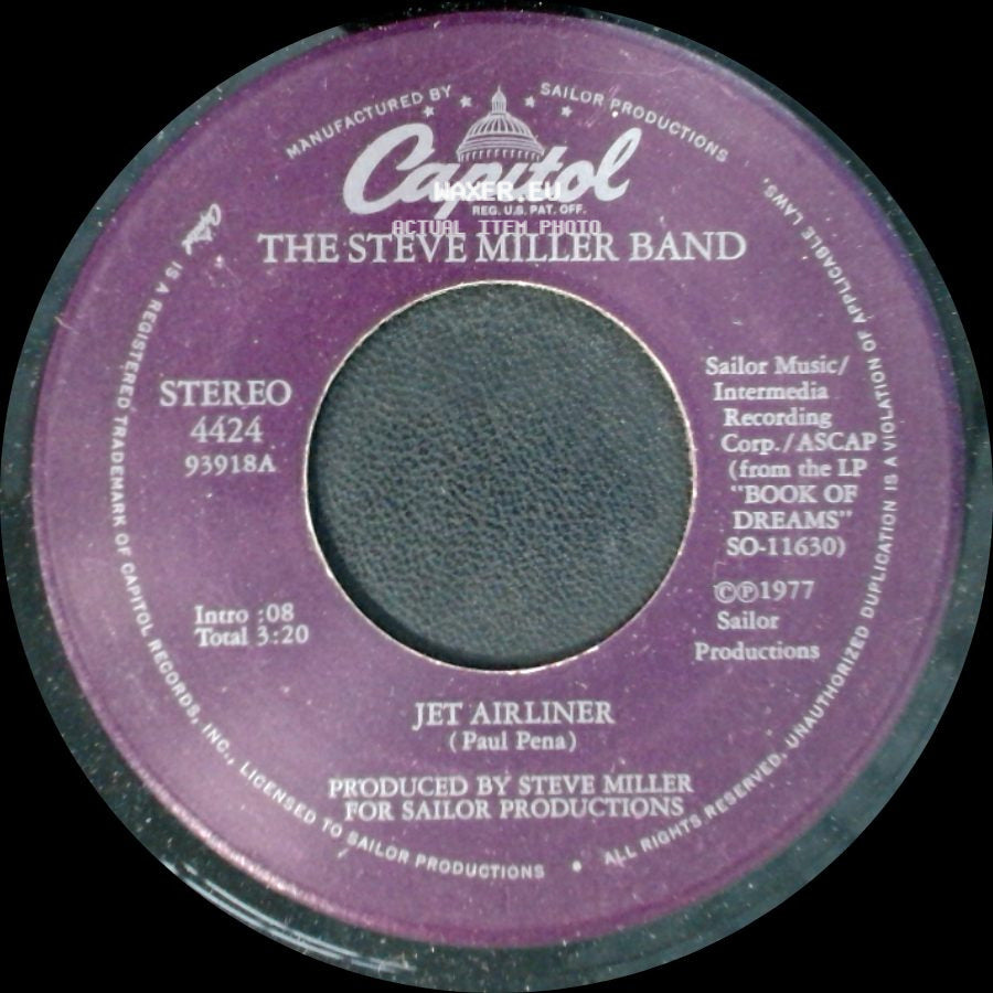 The Steve Miller Band - Jet Airliner / Babes In The Wood side A