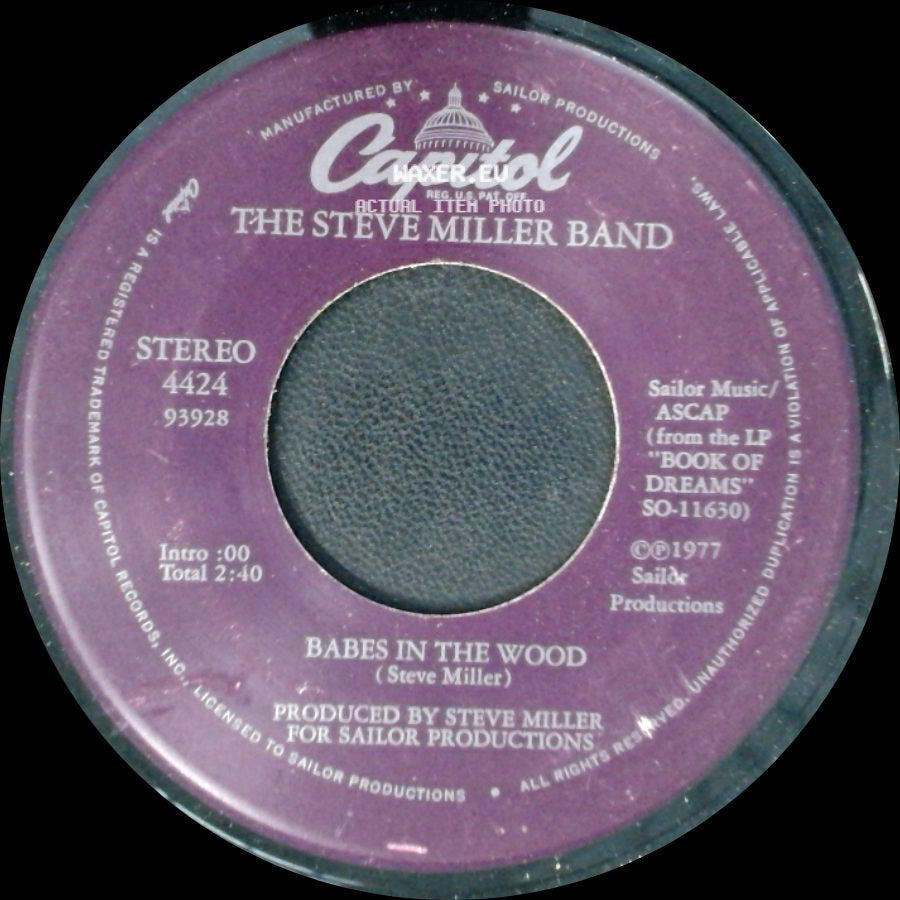 The Steve Miller Band - Jet Airliner / Babes In The Wood side B