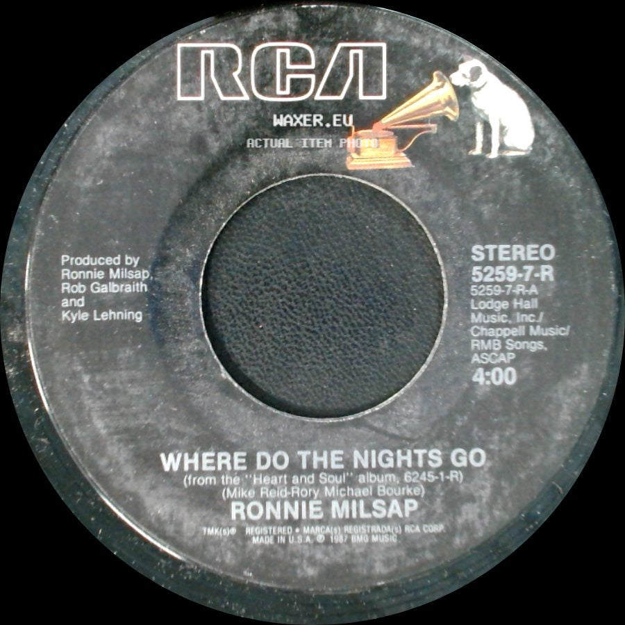 Ronnie Milsap - Where Do The Nights Go / If You Don't Want Me To side A