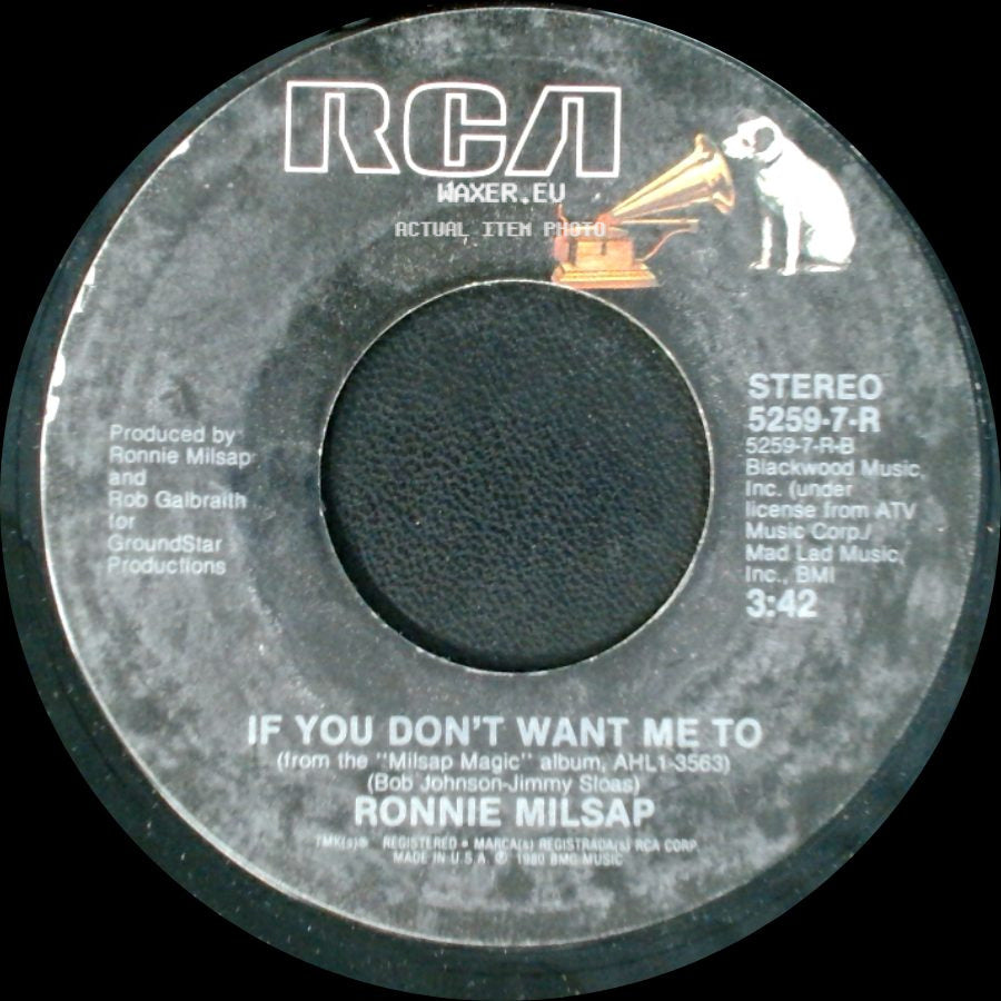 Ronnie Milsap - Where Do The Nights Go / If You Don't Want Me To side B