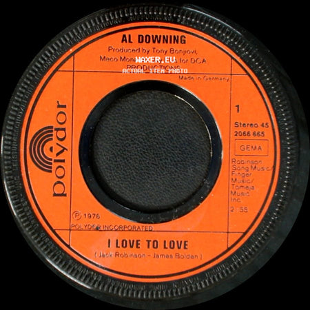Al Downing - I'm Just Nobody / I Love To Love side B