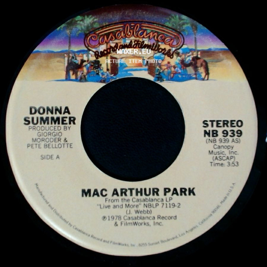 Donna Summer - Mac Arthur Park / Once Upon A Time side A