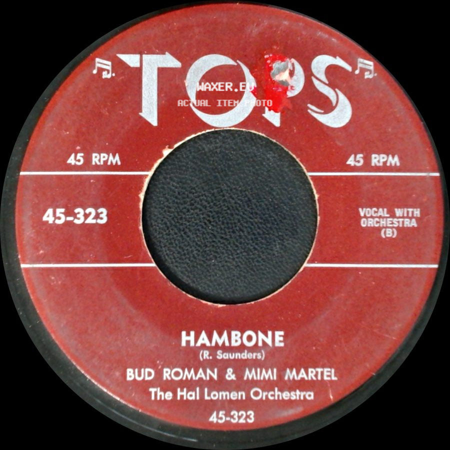 Bud Roman & Mimi Martel / Nancy Brookes And The Hal Lomen Orchestra - Hambone / The Blacksmith Blues side A
