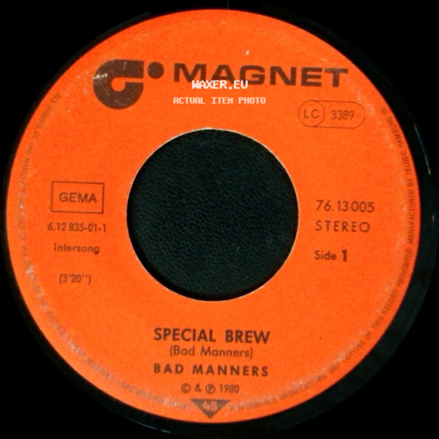 Bad Manners - Special Brew / Ivor The Engine side A