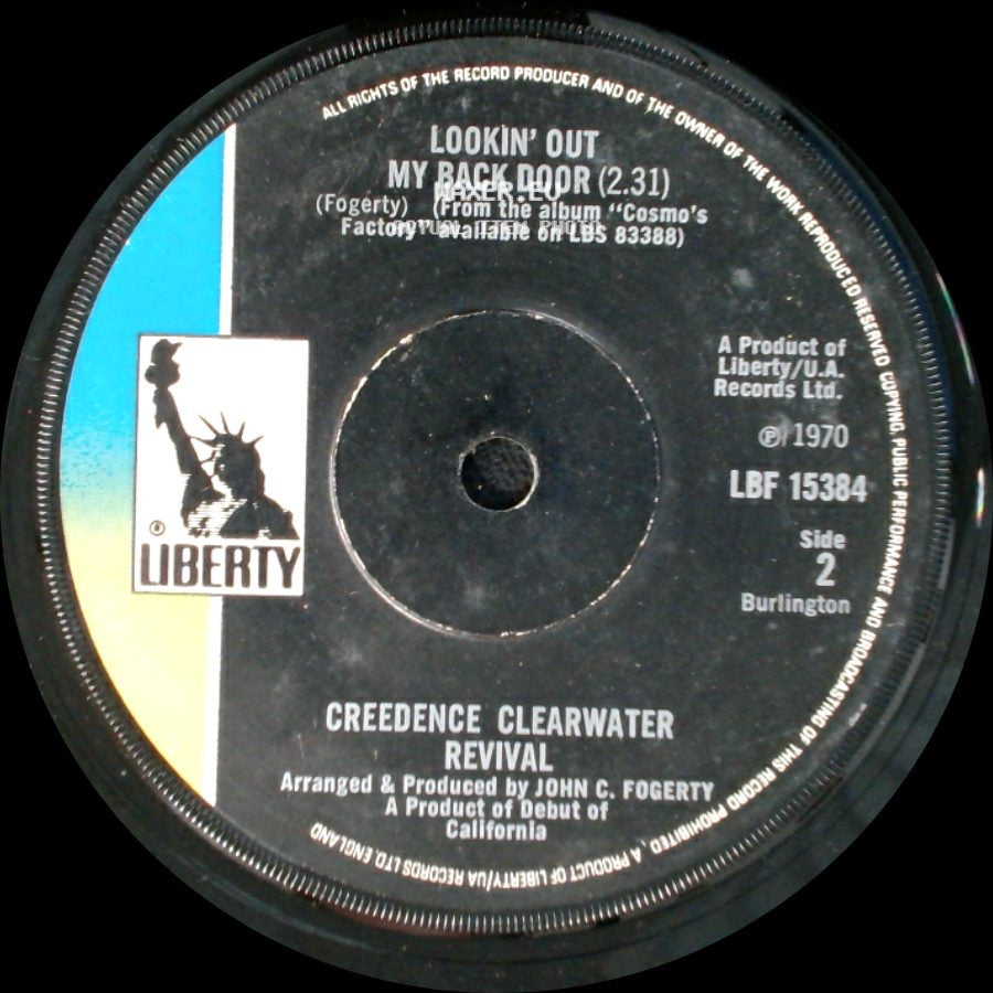 Creedence Clearwater Revival - Long As I Can See The Light / Lookin' Out My Back Door side B