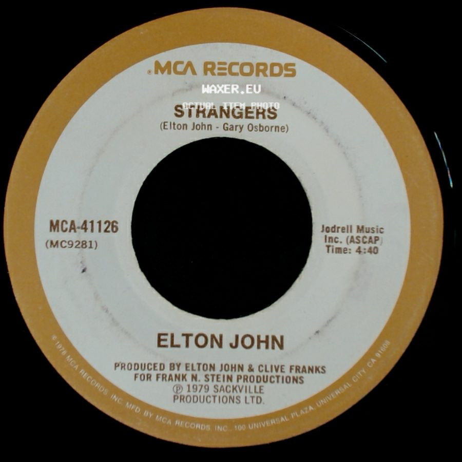 Elton John - Strangers / Victim Of Love side A