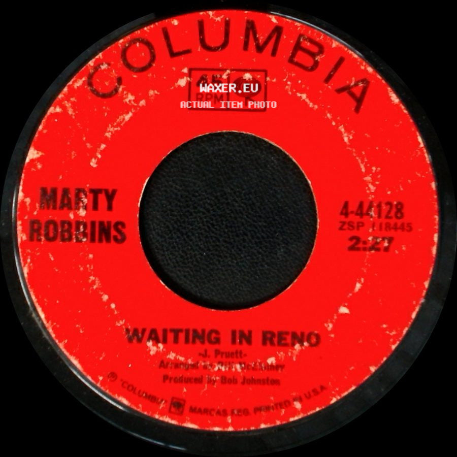 Marty Robbins - Tonight Carmen / Waiting In Reno side B