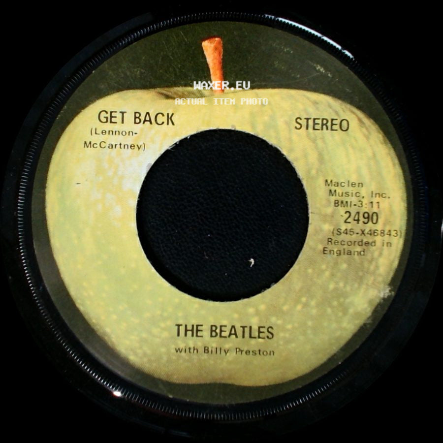 The Beatles With Billy Preston - Don't Let Me Down / Get Back side B