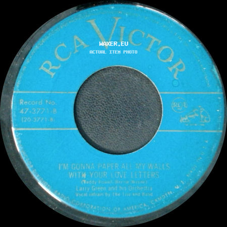 Larry Green And His Orchestra - Sun Showers / I'm Gonna Paper All My Walls With Your Love Letters side B