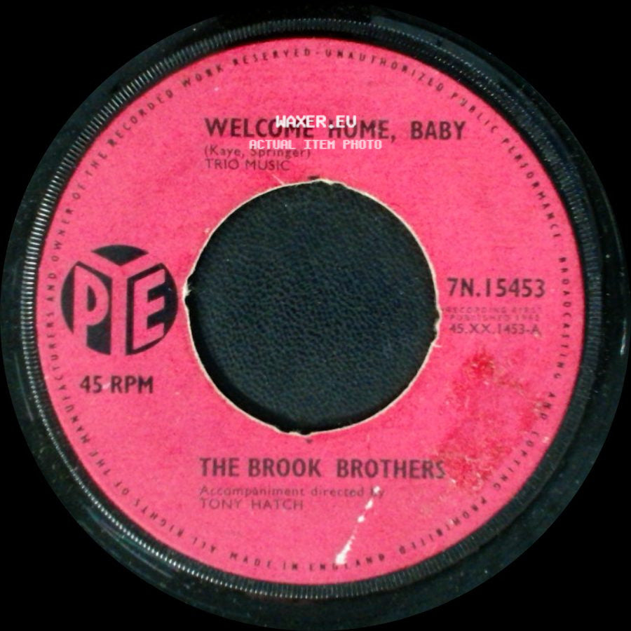 The Brook Brothers - Welcome Home, Baby / So Long side A