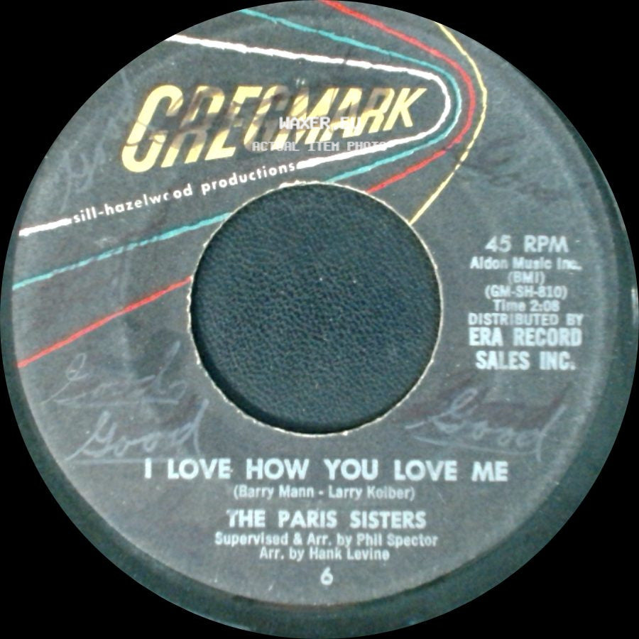 The Paris Sisters - All Through The Night / I Love How You Love Me side B