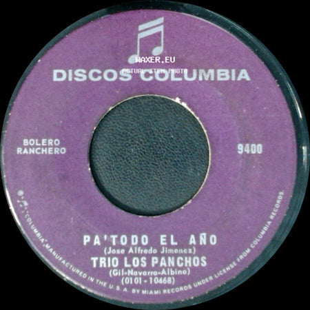 Trio Los Panchos - Pa'todo El Año / Advertencia side A