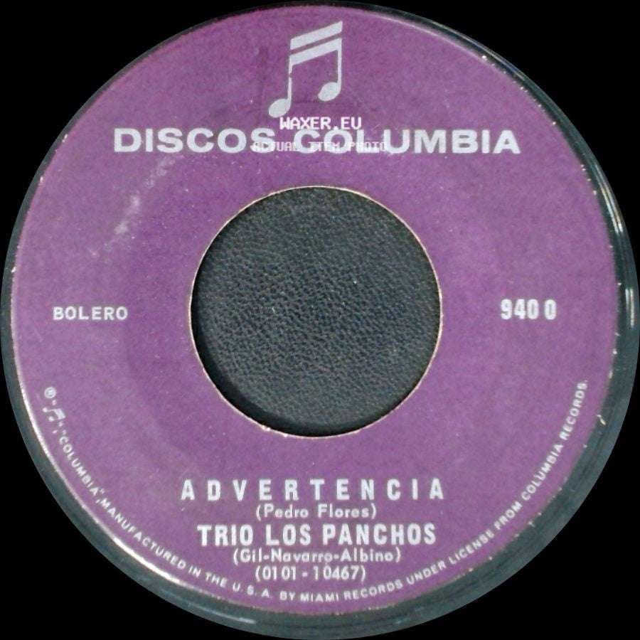 Trio Los Panchos - Pa'todo El Año / Advertencia side B