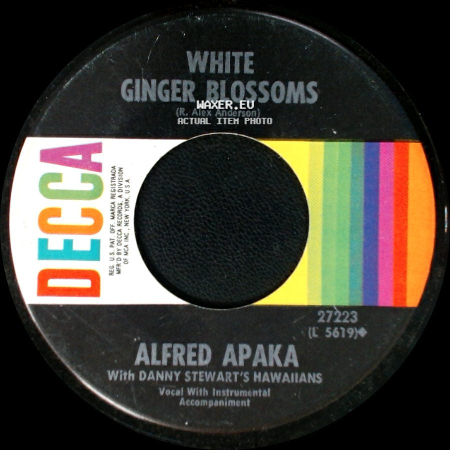 Alfred Apaka - Lovely Hula Hands / White Ginger Blossoms side B