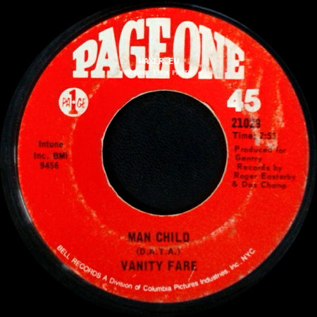 Vanity Fare - Hitchin' A Ride / Man Child side B