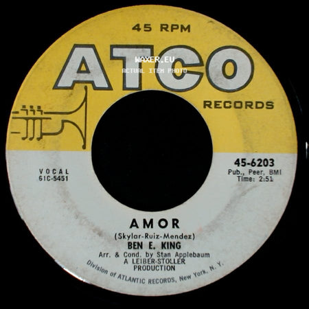 Ben E. King - Souvenir Of Mexico / Amor side B