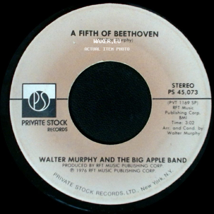 Walter Murphy And The Big Apple Band - A Fifth Of Beethoven / California Strut side A